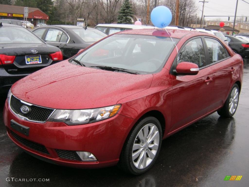 Spicy Red Kia Forte