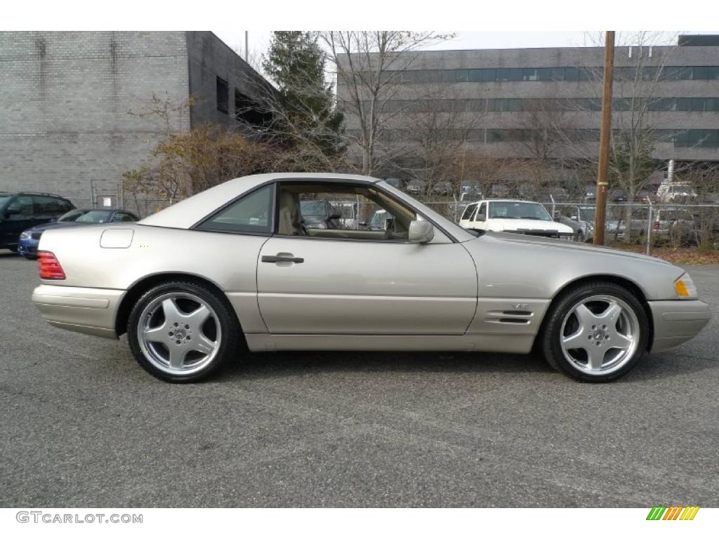 1998 SL 600 Roadster - Smoke Silver Metallic / Beige photo #2