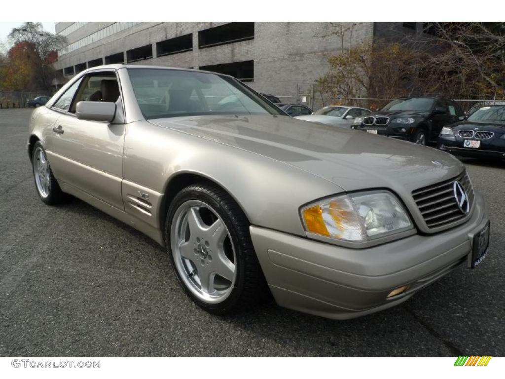 1998 SL 600 Roadster - Smoke Silver Metallic / Beige photo #4