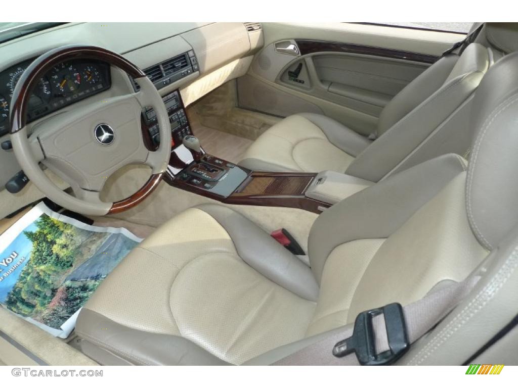Beige Interior 1998 Mercedes-Benz SL 600 Roadster Photo #40458534