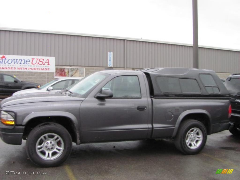 2003 Dakota Sport Regular Cab - Graphite Metallic / Dark Slate Gray photo #17