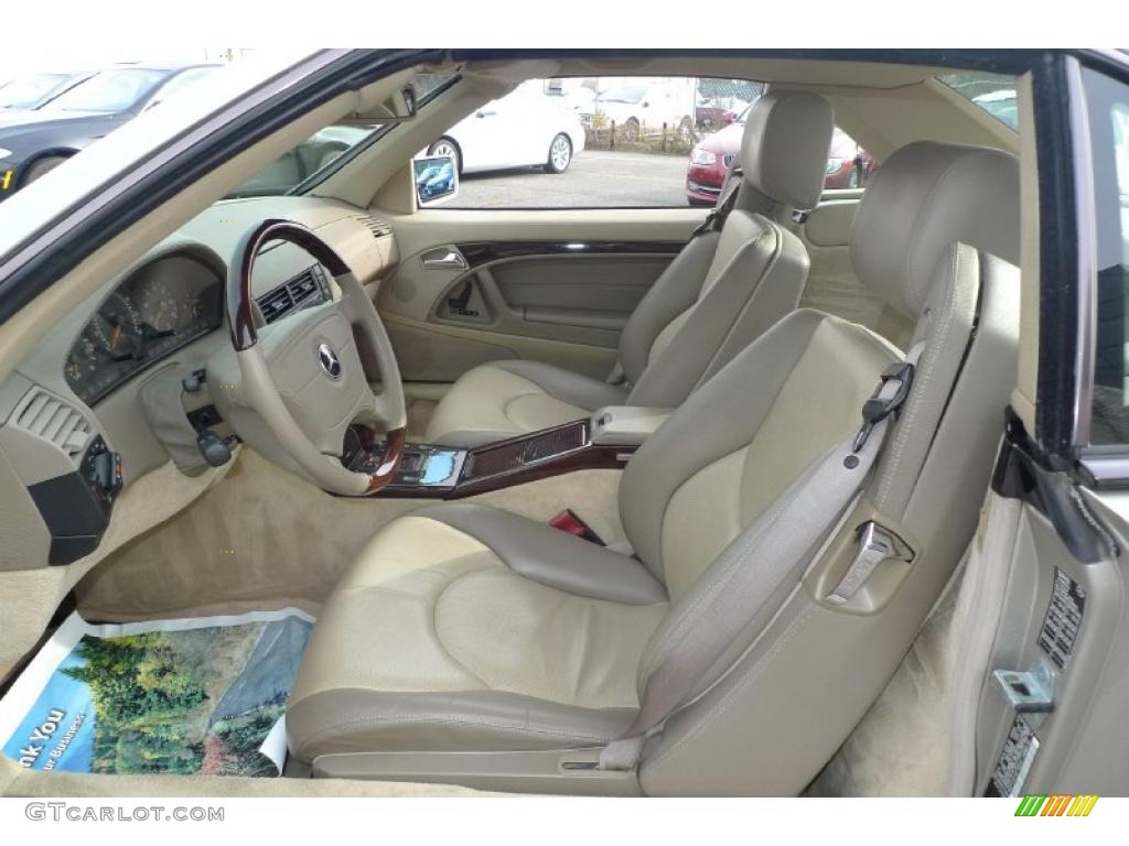 Beige Interior 1998 Mercedes-Benz SL 600 Roadster Photo #40458874