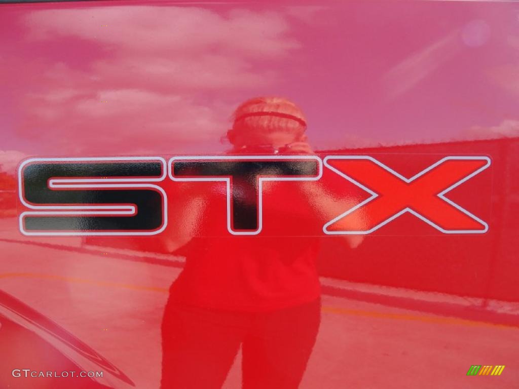 2010 F150 STX SuperCab - Vermillion Red / Medium Stone photo #15