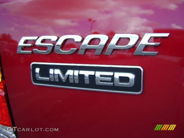 2007 Escape Limited - Red / Medium/Dark Pebble photo #10