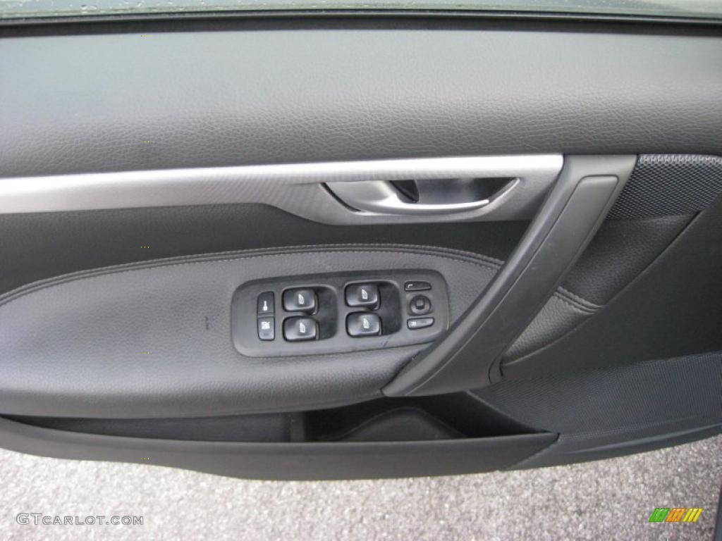 2008 Volvo S60 T5 Off Black Door Panel Photo #40463547