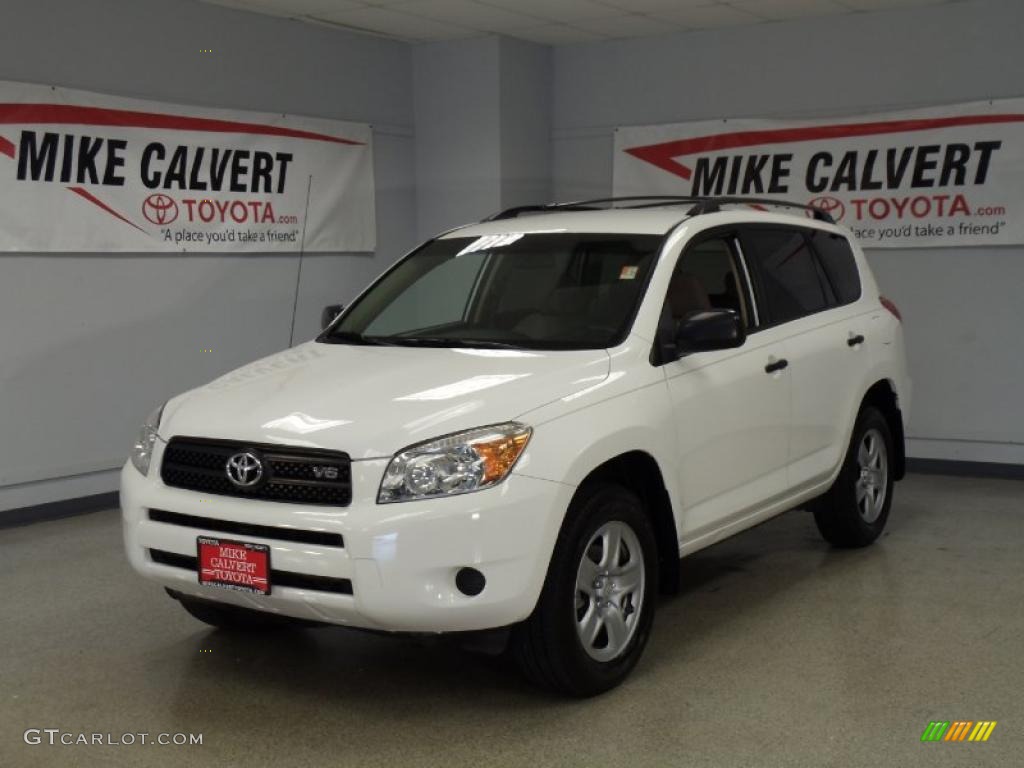 2007 RAV4 V6 - Super White / Ash Gray photo #1