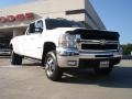 2007 Summit White Chevrolet Silverado 3500HD LTZ Crew Cab 4x4 Dually  photo #1