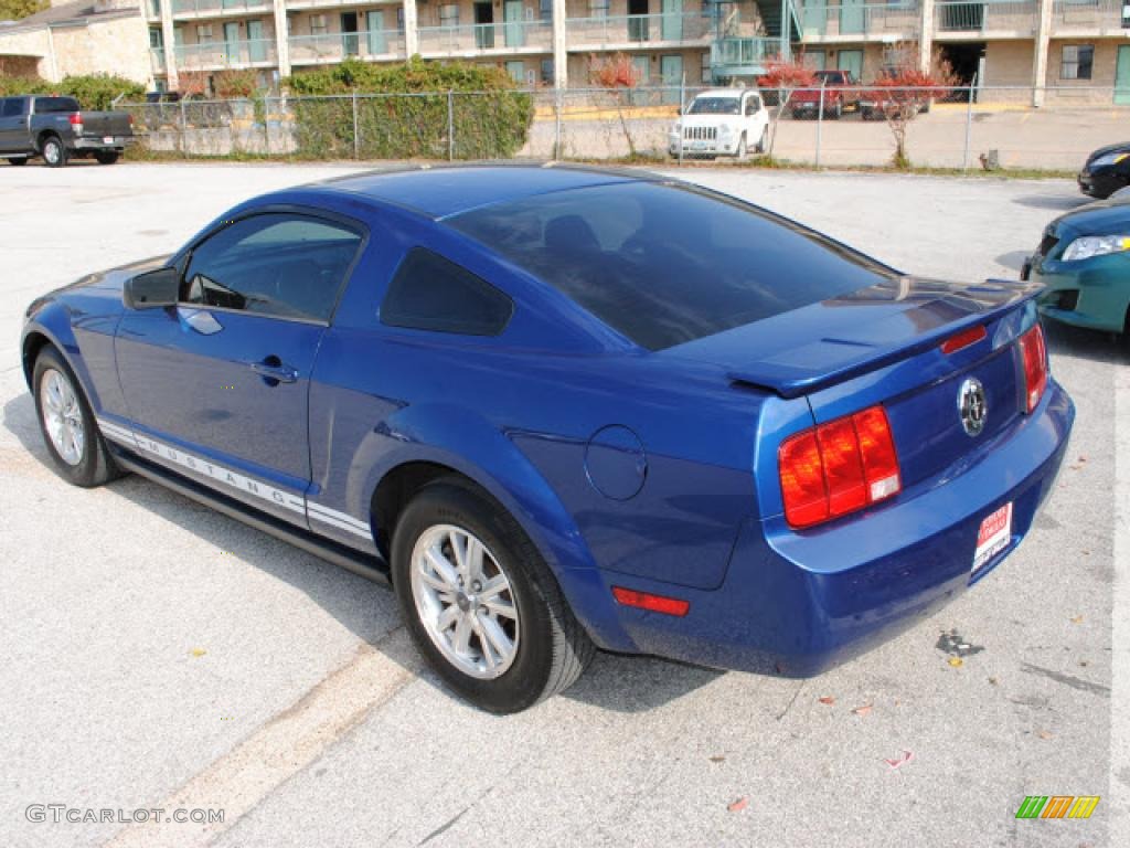 2008 Mustang V6 Deluxe Coupe - Vista Blue Metallic / Dark Charcoal photo #3
