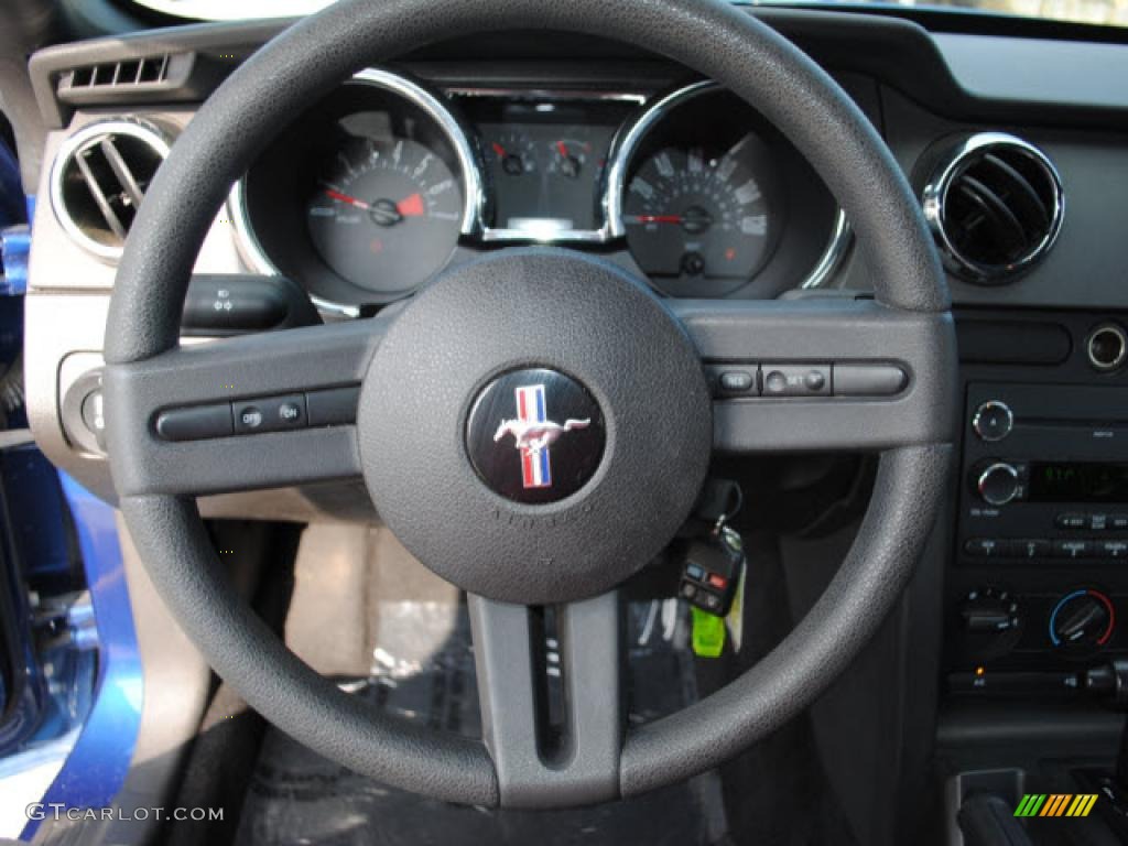 2008 Mustang V6 Deluxe Coupe - Vista Blue Metallic / Dark Charcoal photo #12