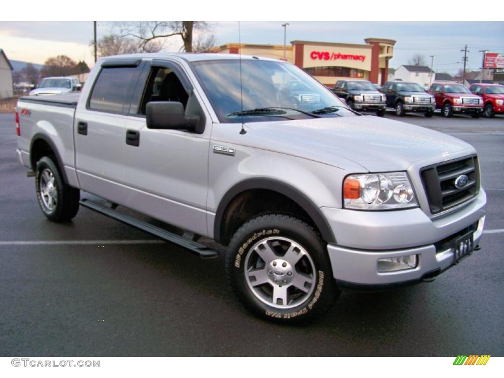 2004 F150 FX4 SuperCrew 4x4 - Silver Metallic / Black/Medium Flint photo #3