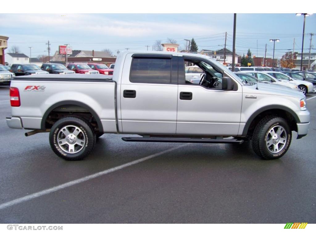 2004 F150 FX4 SuperCrew 4x4 - Silver Metallic / Black/Medium Flint photo #4