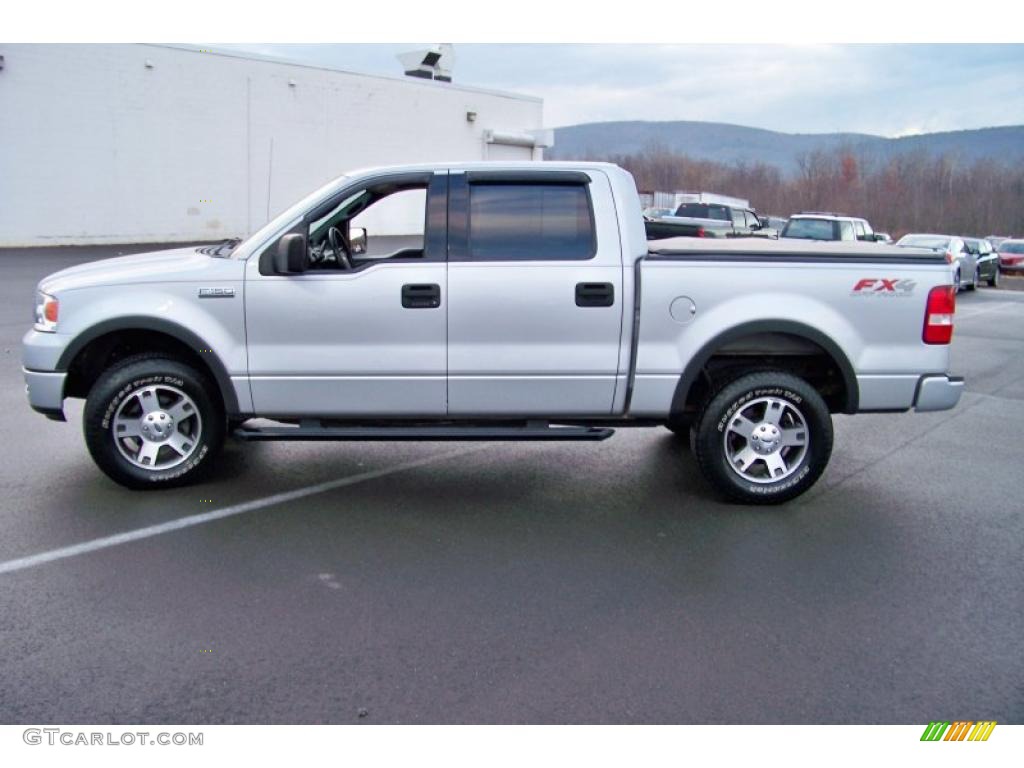 2004 F150 FX4 SuperCrew 4x4 - Silver Metallic / Black/Medium Flint photo #8