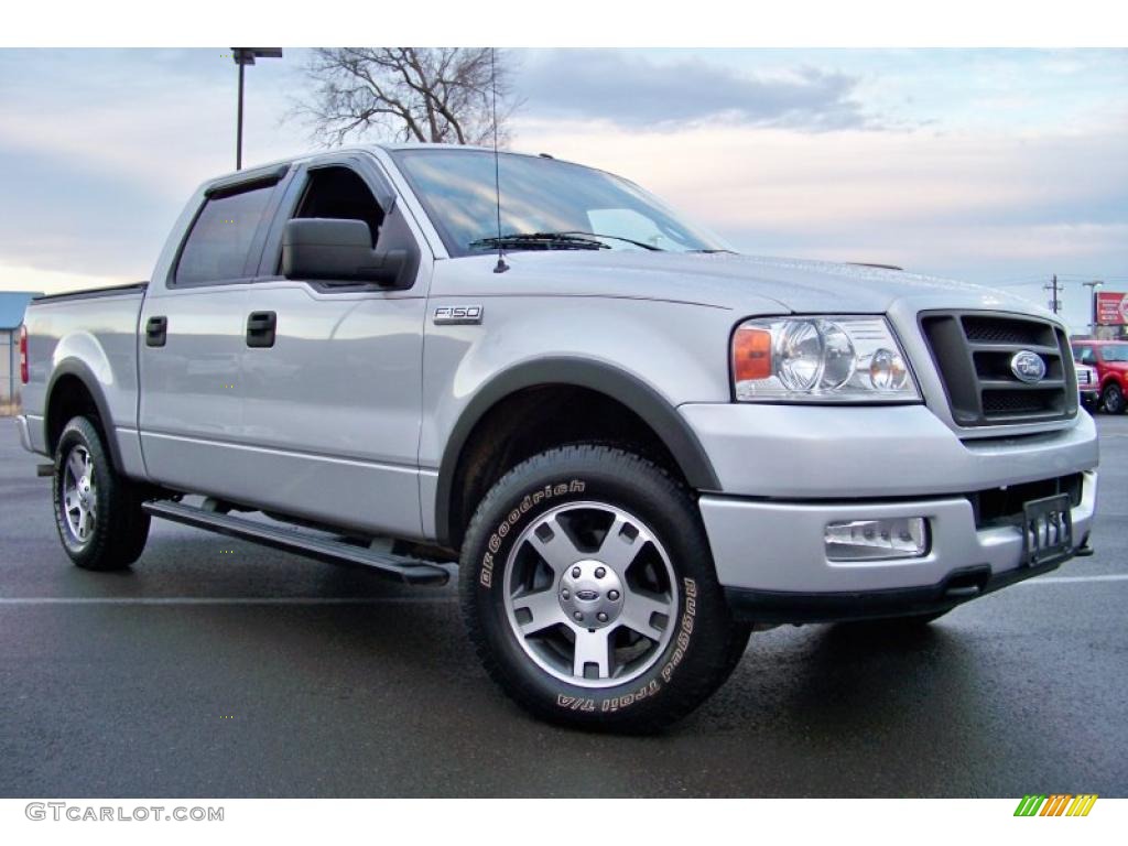 2004 F150 FX4 SuperCrew 4x4 - Silver Metallic / Black/Medium Flint photo #26