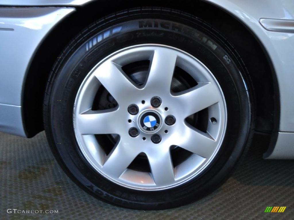 2001 3 Series 325i Convertible - Titanium Silver Metallic / Black photo #17