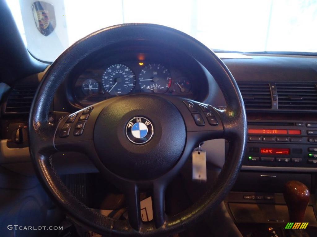 2001 3 Series 325i Convertible - Titanium Silver Metallic / Black photo #28