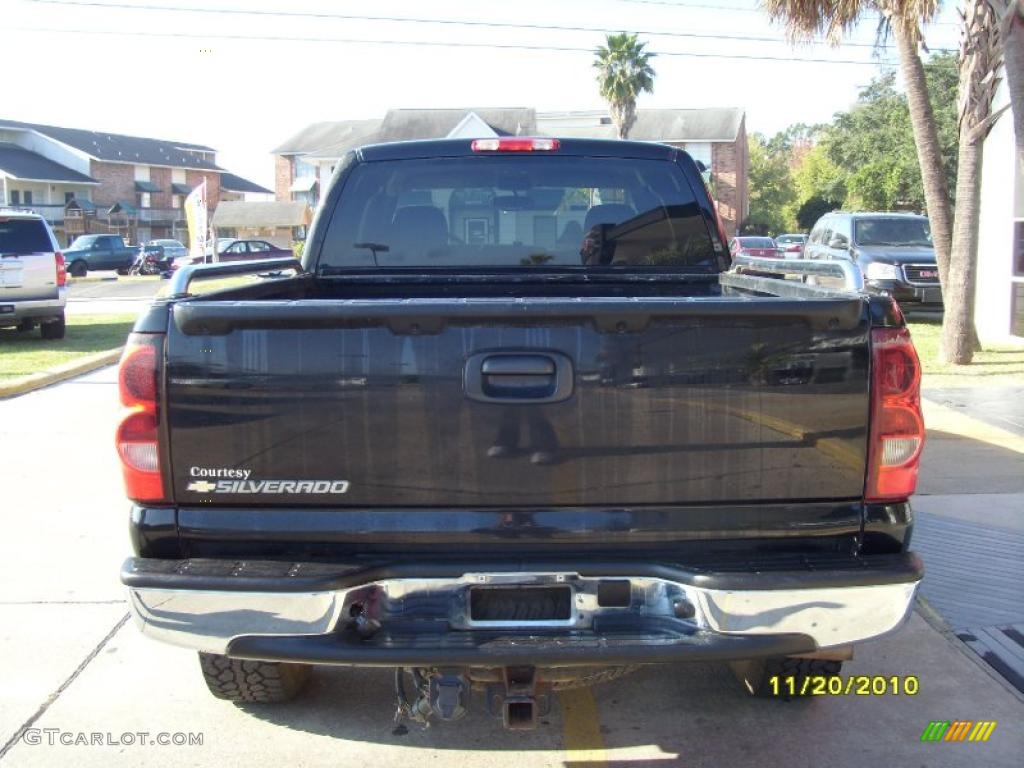 2007 Silverado 1500 Classic Z71 Extended Cab 4x4 - Black / Dark Charcoal photo #3