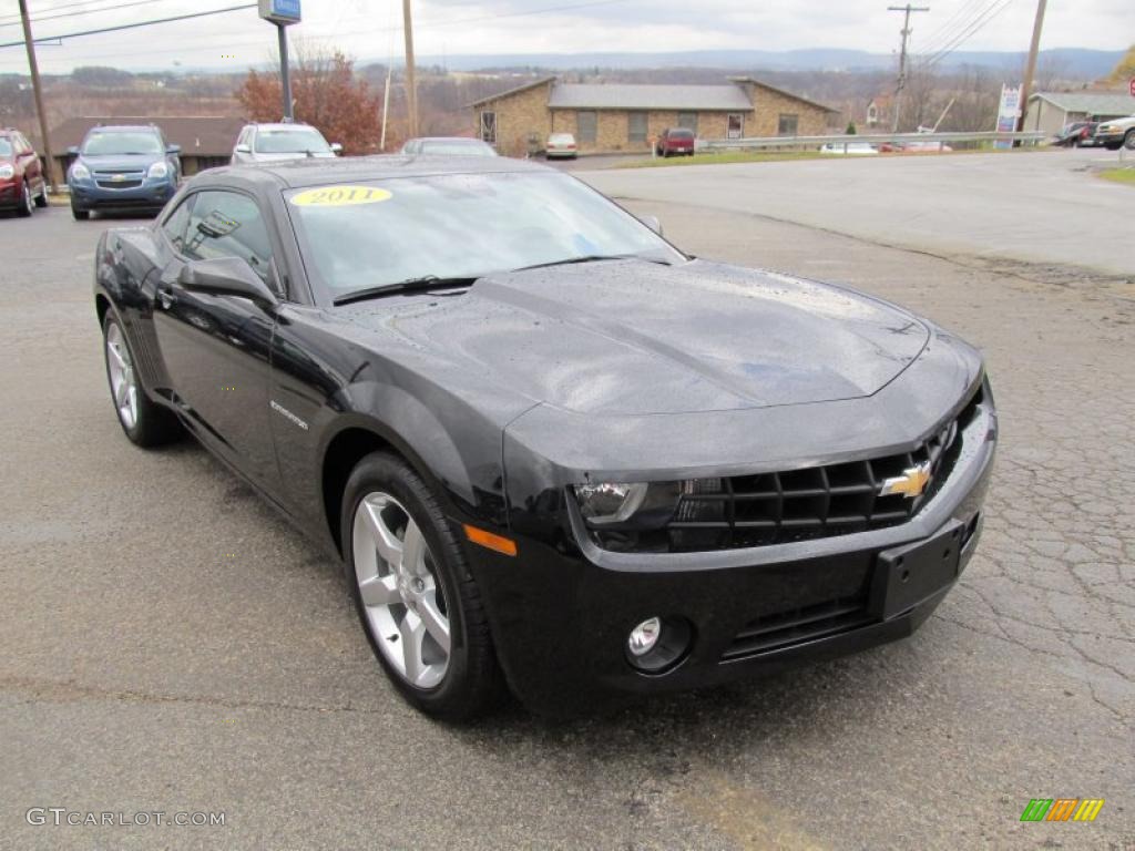 2011 Camaro LT Coupe - Black / Black photo #8