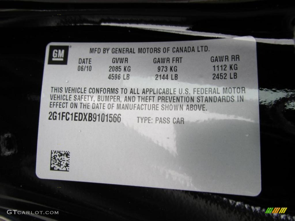 2011 Camaro LT Coupe - Black / Black photo #31