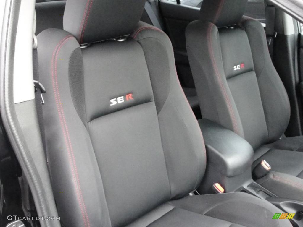 SE-R Charcoal Interior 2008 Nissan Sentra SE-R Photo #40468543