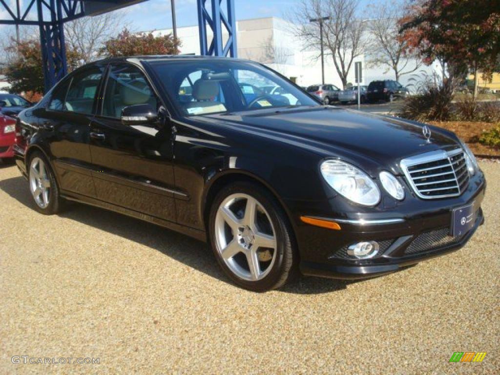Black 2009 Mercedes-Benz E 350 Sedan Exterior Photo #40469323