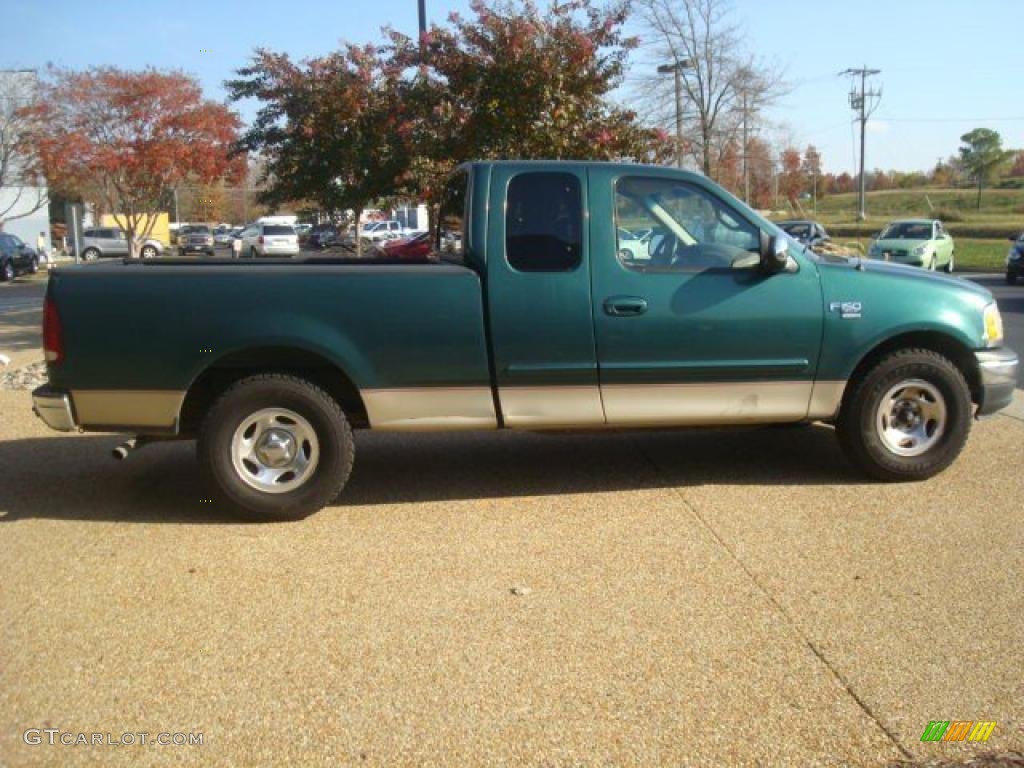 Amazon Green Metallic 1999 Ford F150 XLT Extended Cab Exterior Photo #40469861