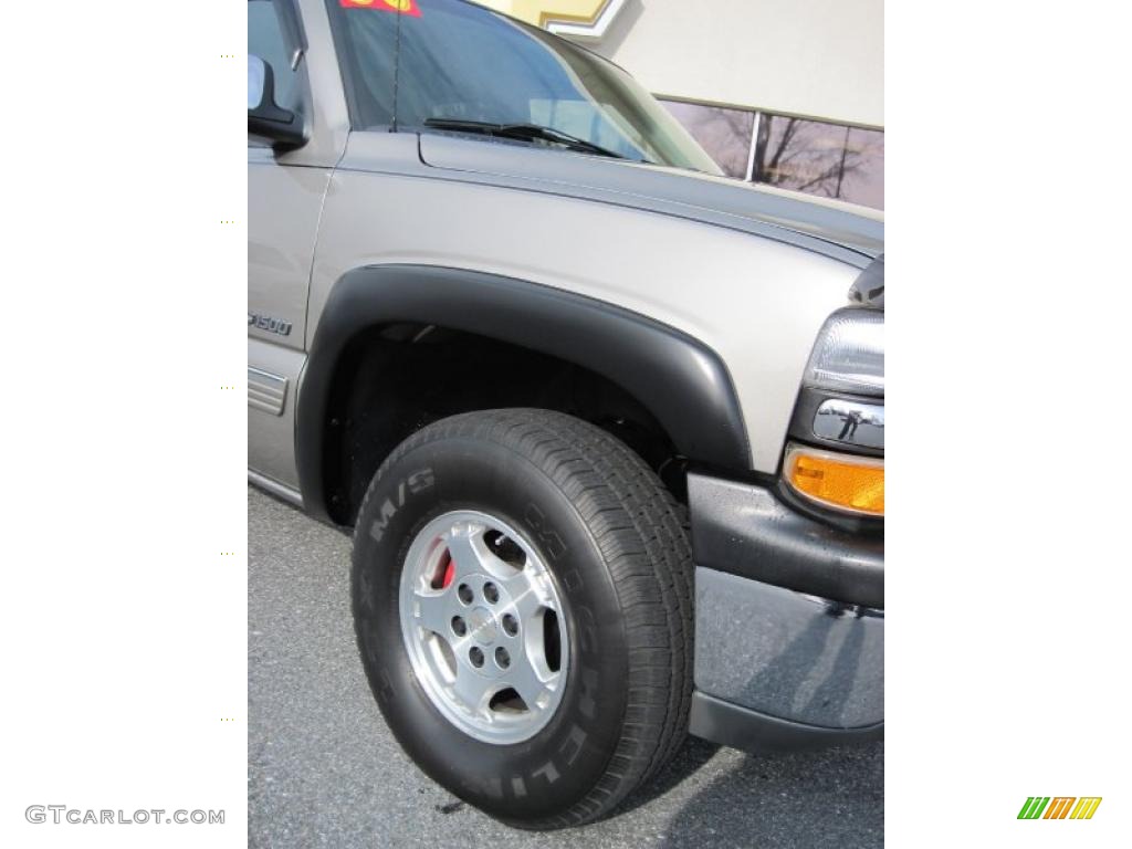 2000 Silverado 1500 LT Extended Cab 4x4 - Light Pewter Metallic / Medium Gray photo #4