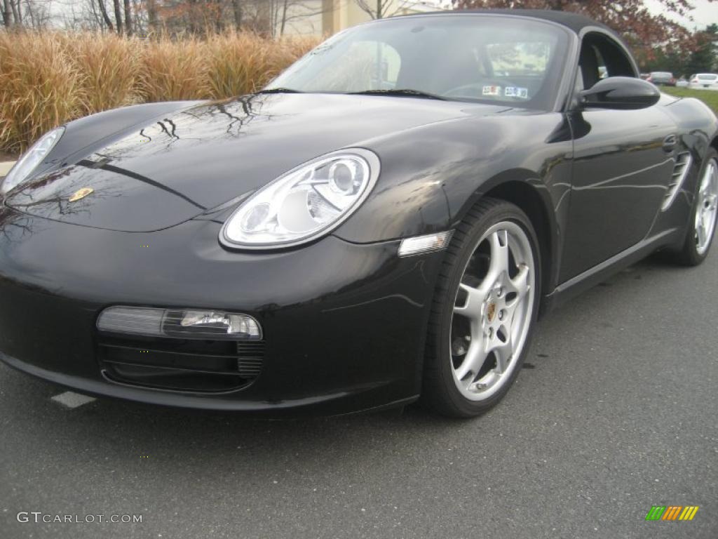 2008 Boxster  - Basalt Black Metallic / Stone Grey photo #5