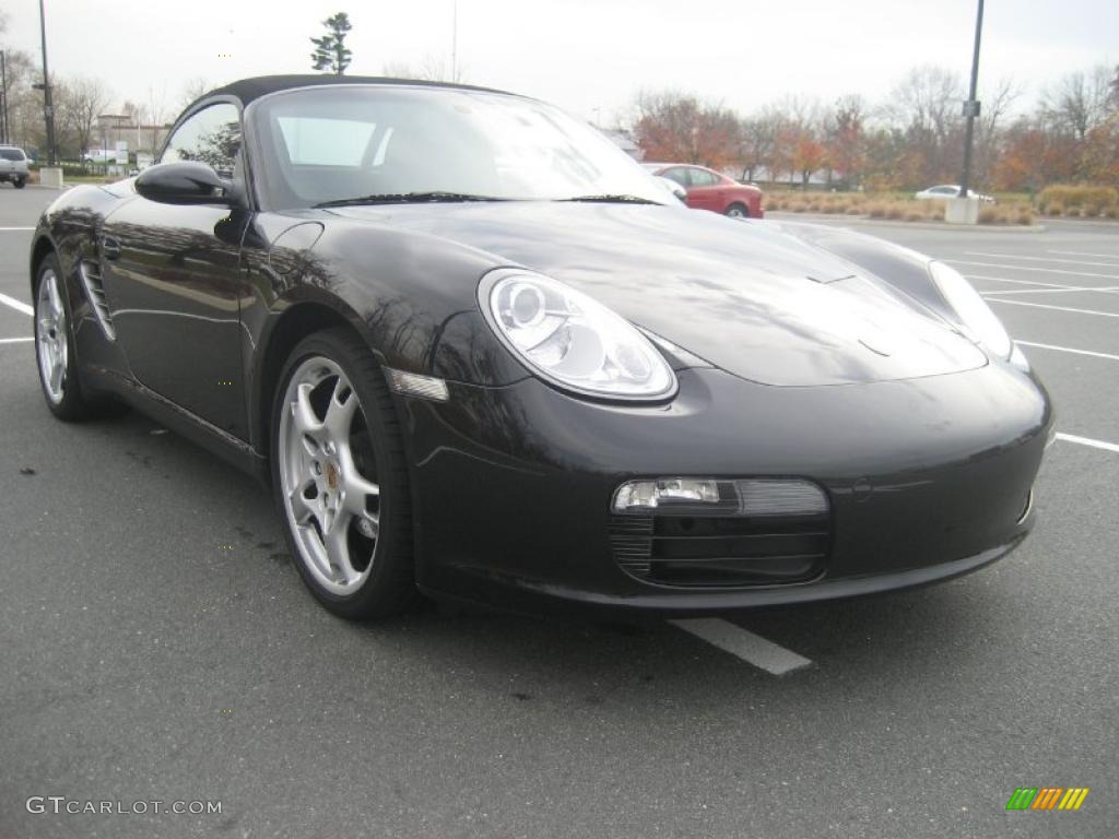 2008 Boxster  - Basalt Black Metallic / Stone Grey photo #7