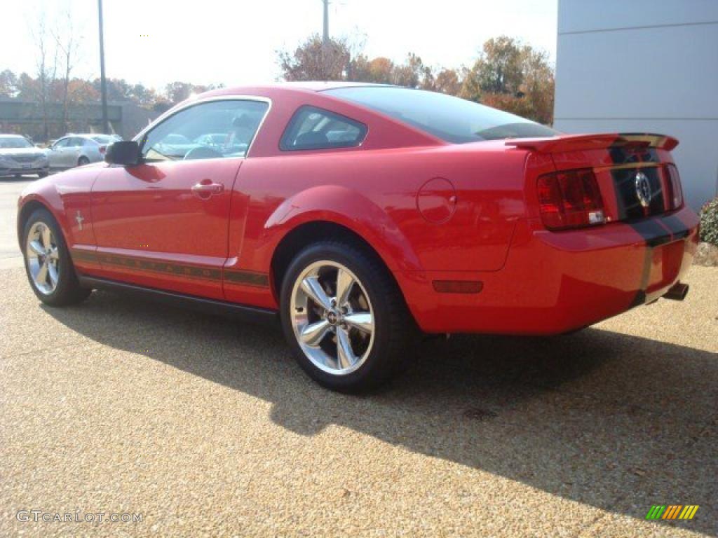 2008 Mustang V6 Deluxe Coupe - Torch Red / Dark Charcoal photo #4