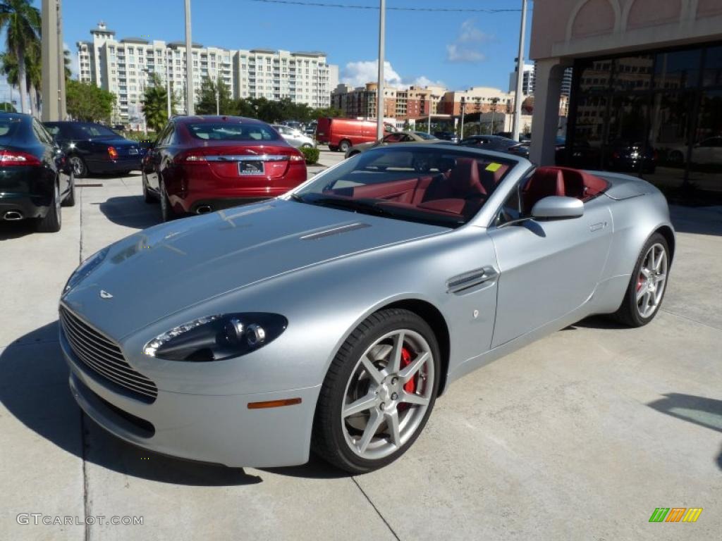 Titanium Silver 2008 Aston Martin V8 Vantage Roadster Exterior Photo #40472571
