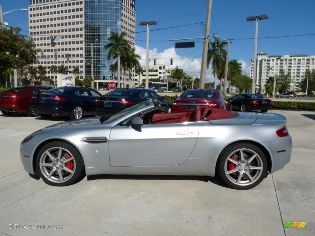 Titanium Silver 2008 Aston Martin V8 Vantage Roadster Exterior Photo #40472583