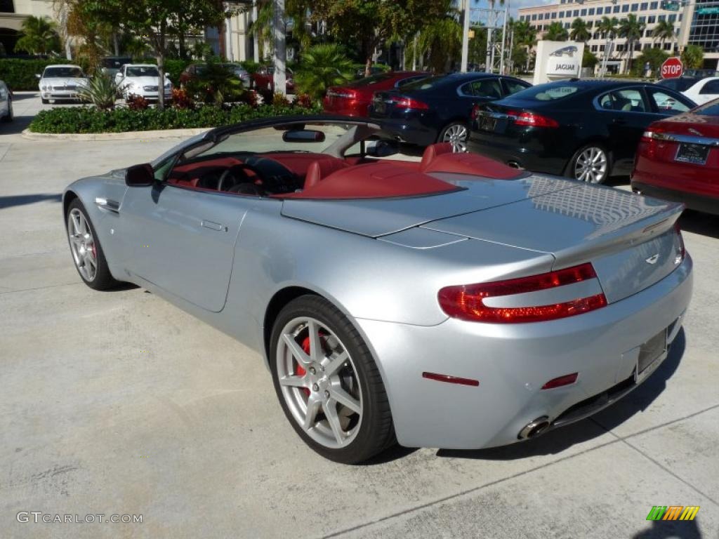 Titanium Silver 2008 Aston Martin V8 Vantage Roadster Exterior Photo #40472591