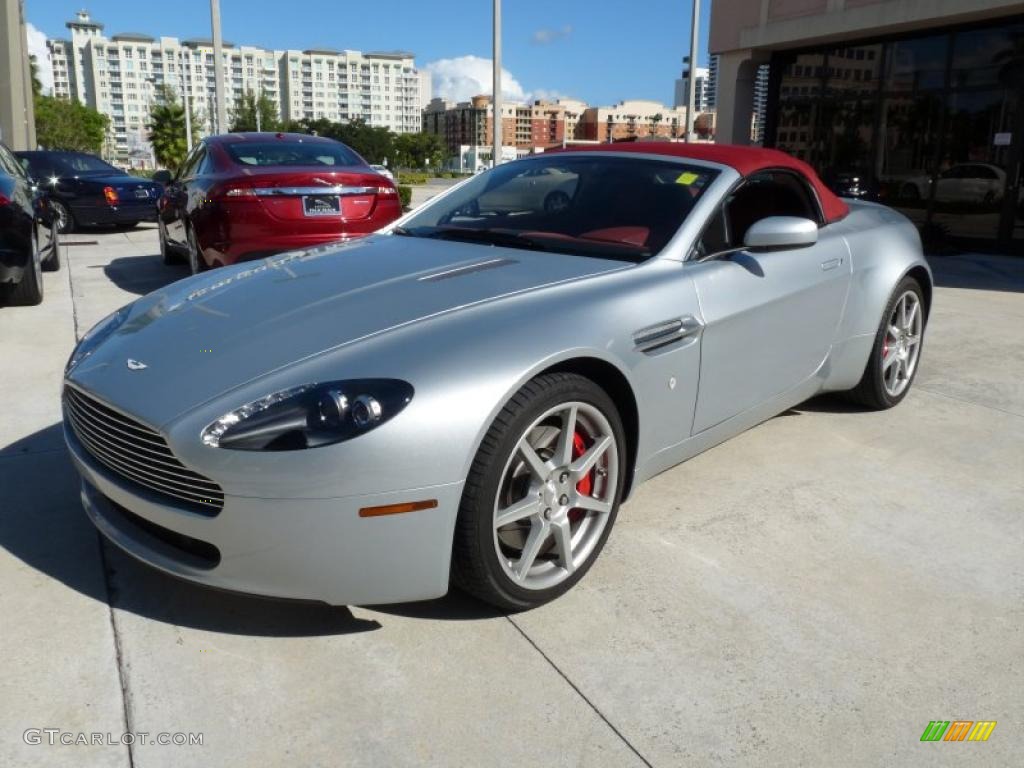Titanium Silver 2008 Aston Martin V8 Vantage Roadster Exterior Photo #40472663