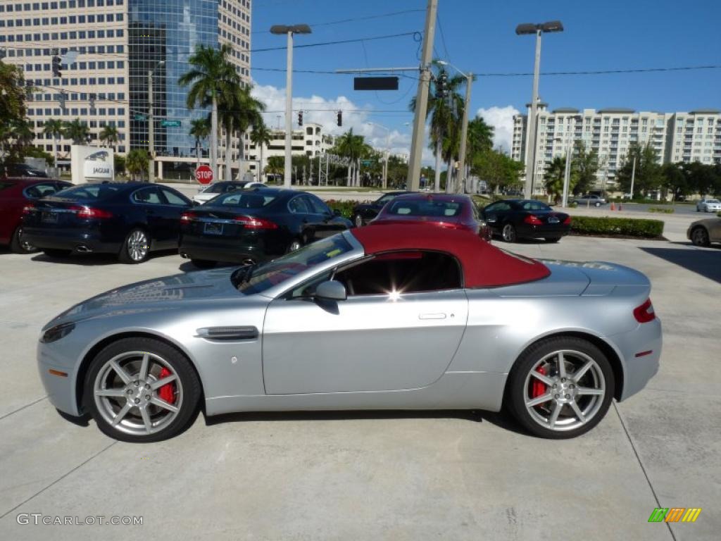 Titanium Silver 2008 Aston Martin V8 Vantage Roadster Exterior Photo #40472679