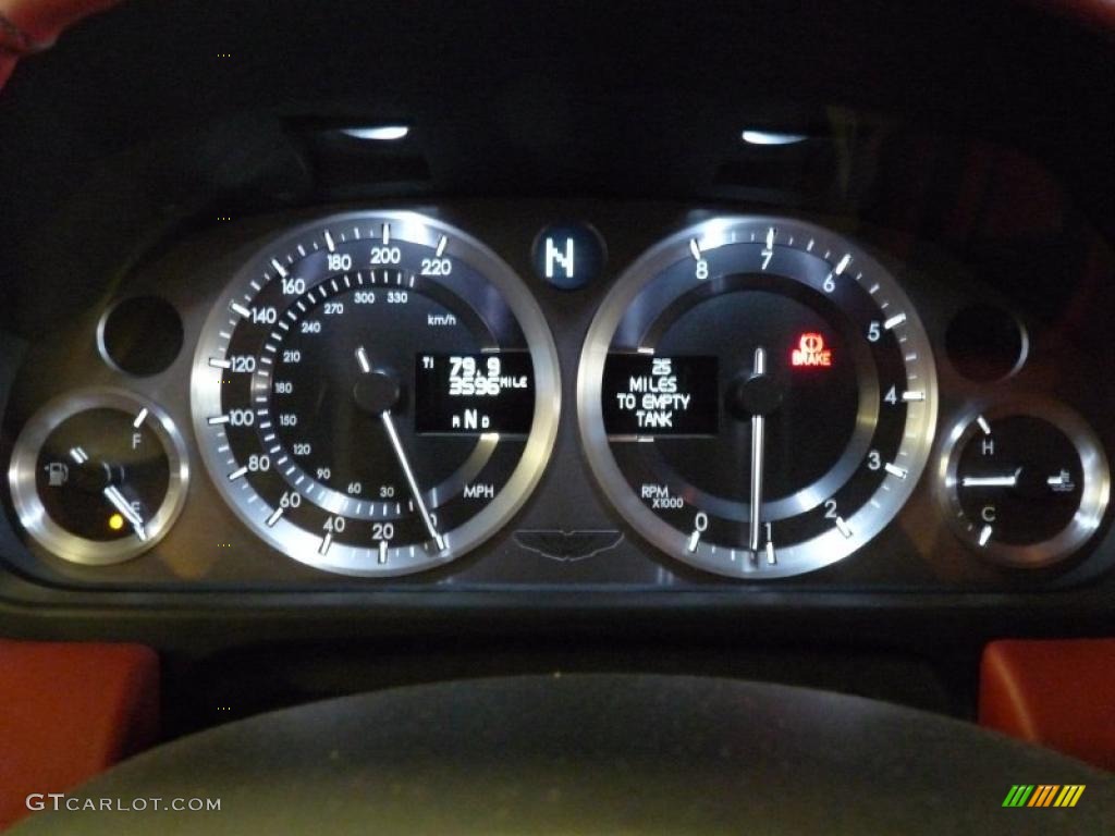2008 Aston Martin V8 Vantage Roadster Gauges Photo #40472940