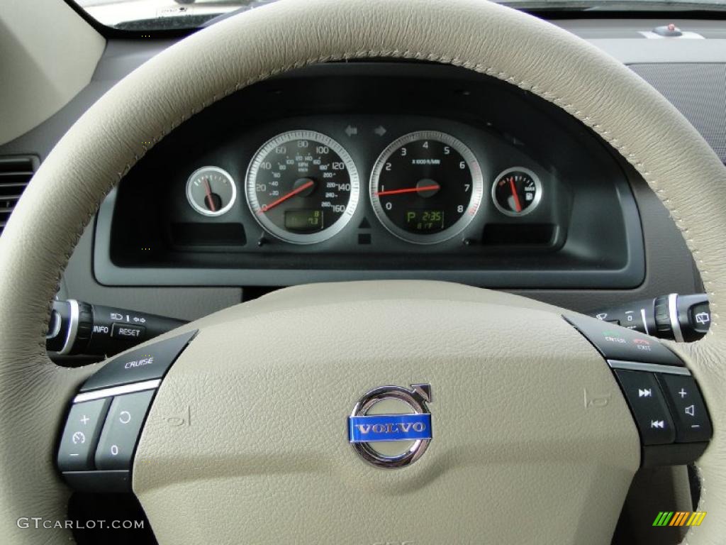 2011 Volvo XC90 3.2 Beige Steering Wheel Photo #40472941