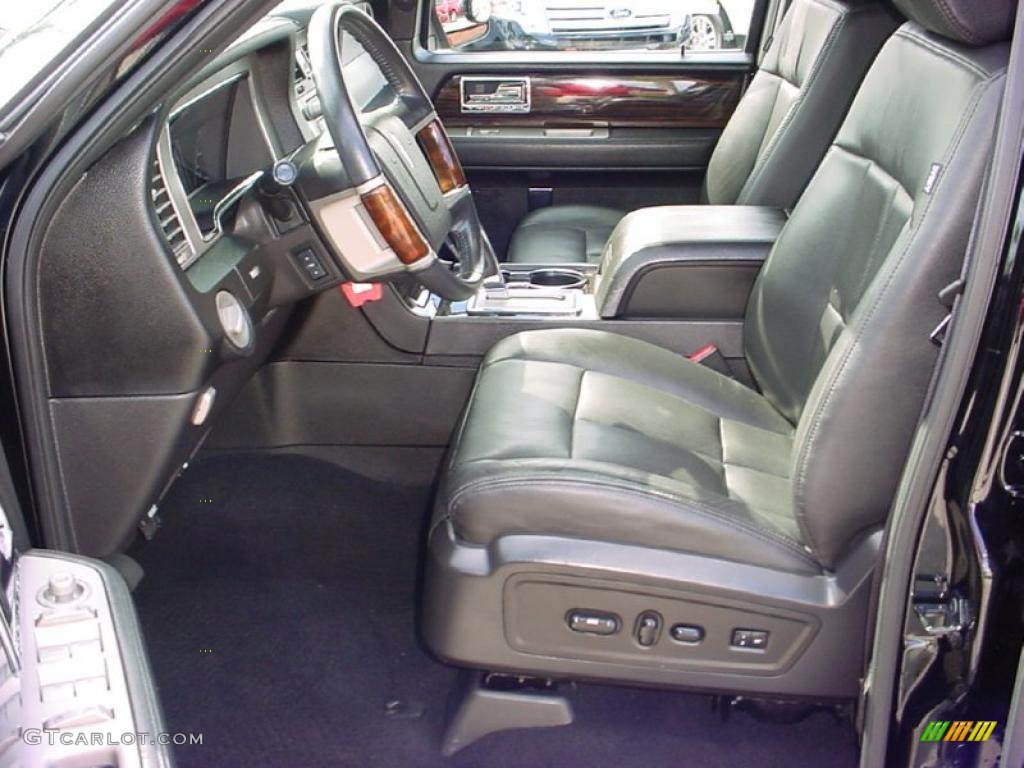 Charcoal Black Interior 2008 Lincoln Navigator Luxury Photo #40473203