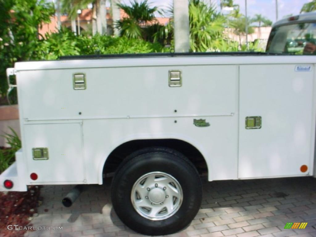 2004 F250 Super Duty XL Regular Cab Chassis - Oxford White / Medium Flint photo #4