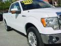 White Platinum Metallic Tri Coat - F150 Lariat SuperCab Photo No. 2