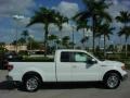 2010 White Platinum Metallic Tri Coat Ford F150 Lariat SuperCab  photo #5