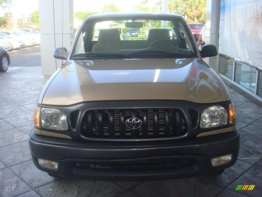 2003 Tacoma Regular Cab - Mystic Gold Metallic / Oak photo #1