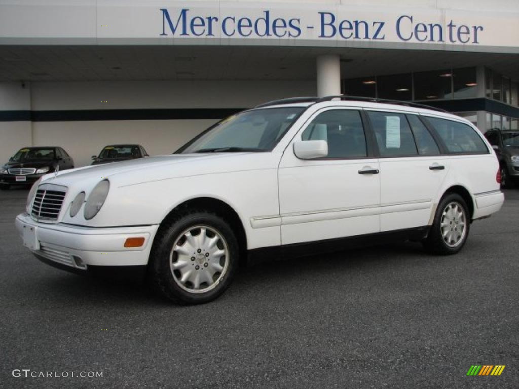 1998 E 320 4Matic Wagon - Glacier White / Black photo #1