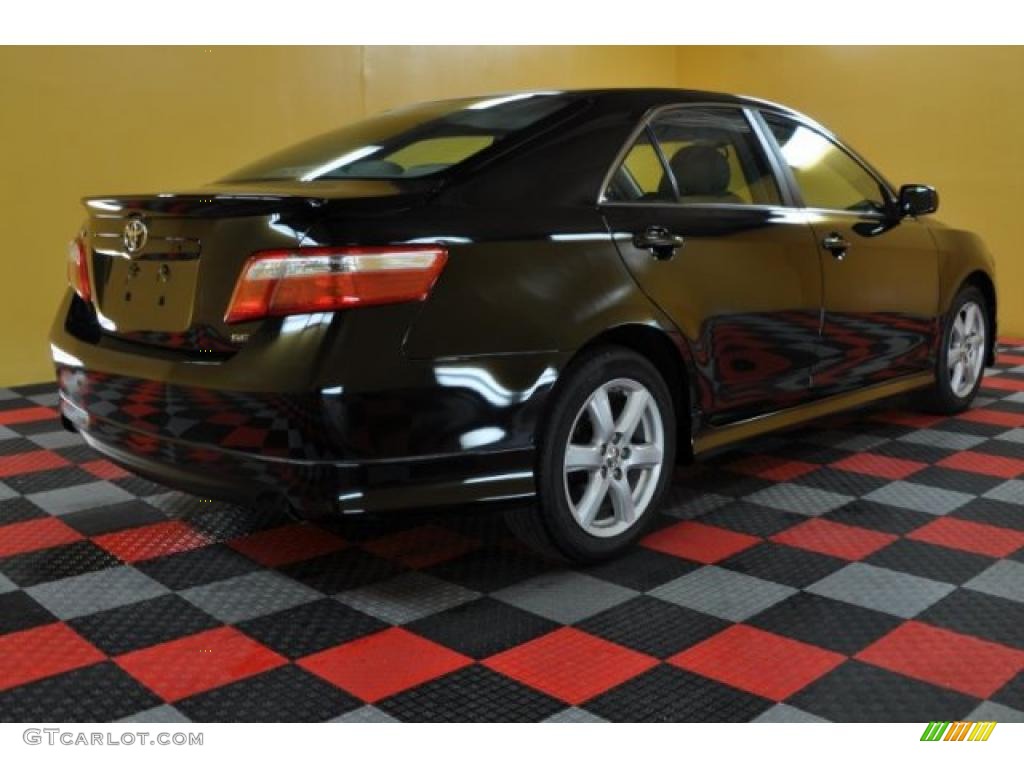 2008 Camry SE - Black / Dark Charcoal photo #4