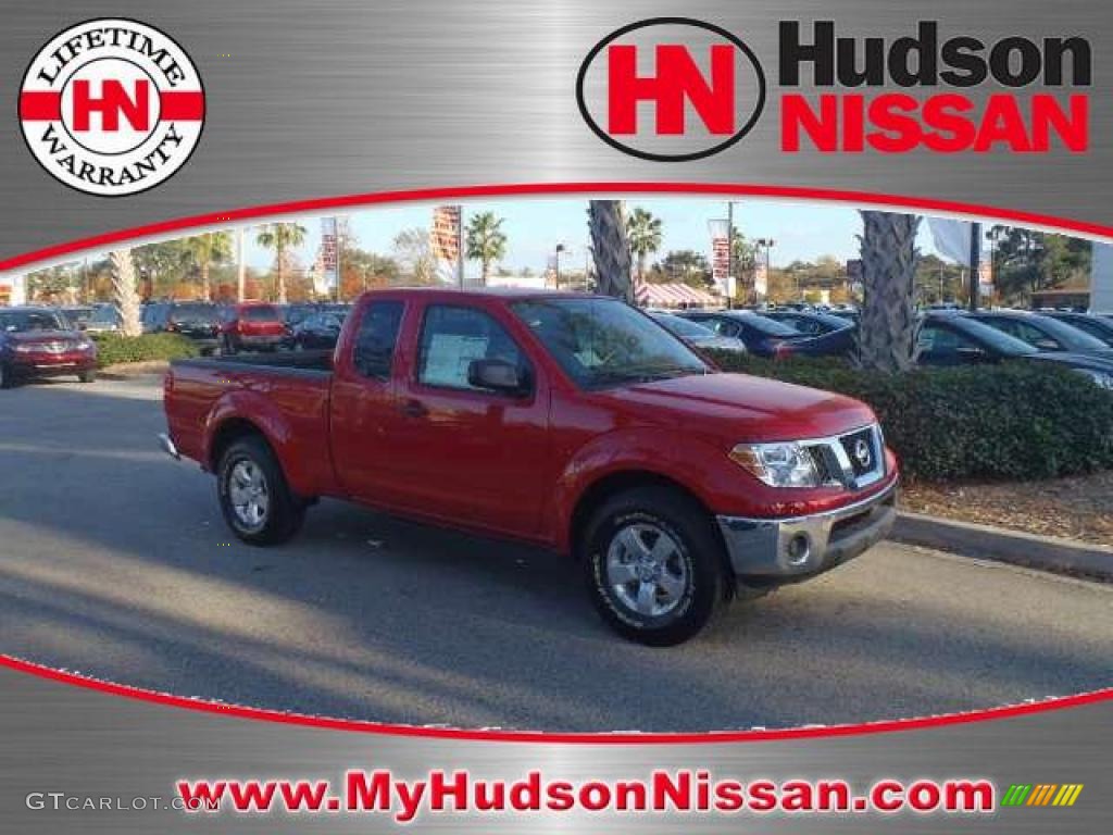 2011 Frontier SV King Cab - Red Alert / Graphite photo #1