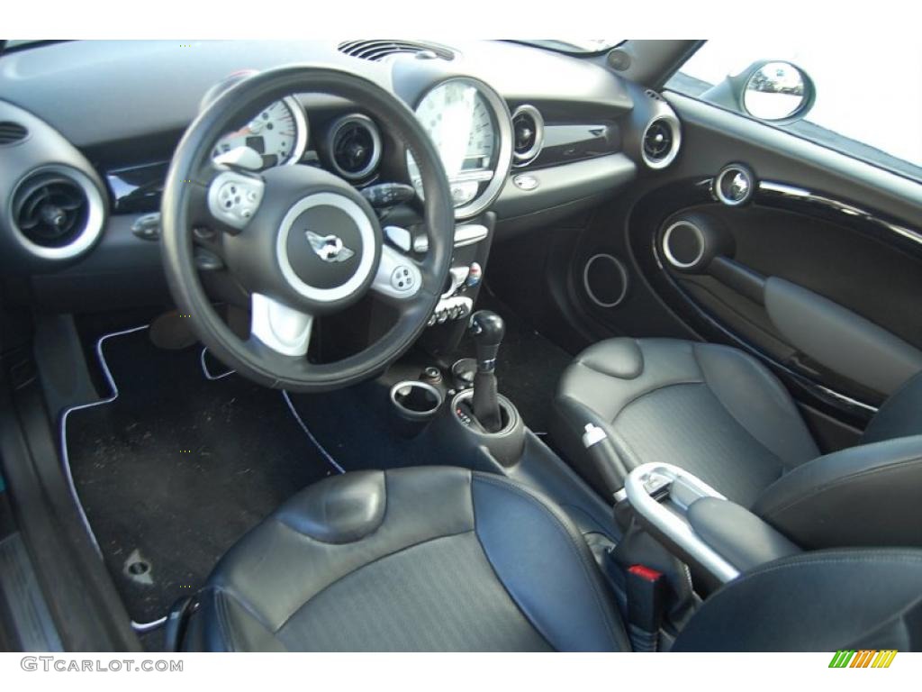 2007 Cooper Hardtop - Oxygen Blue / Carbon Black/Black photo #4