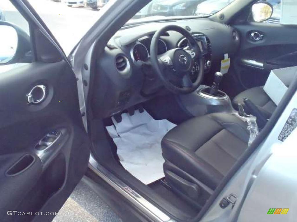 Black/Red w/Silver Trim Interior 2011 Nissan Juke SL Photo #40480530