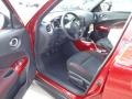 Black/Red w/Red Trim 2011 Nissan Juke SV Interior Color