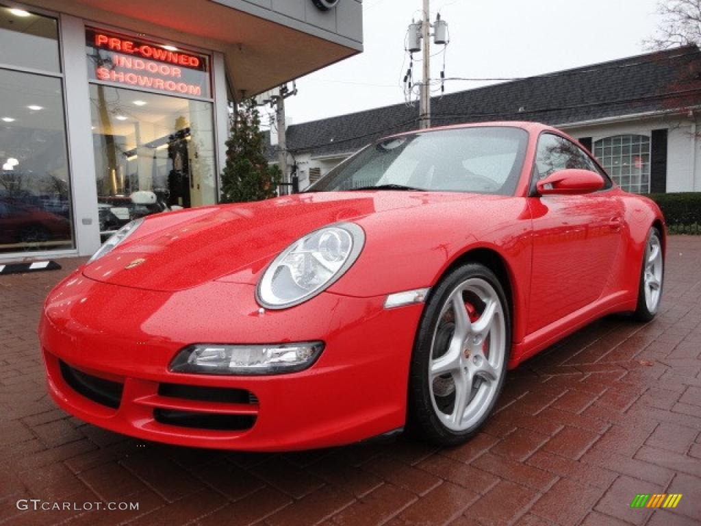 2008 911 Carrera 4S Coupe - Guards Red / Black photo #7