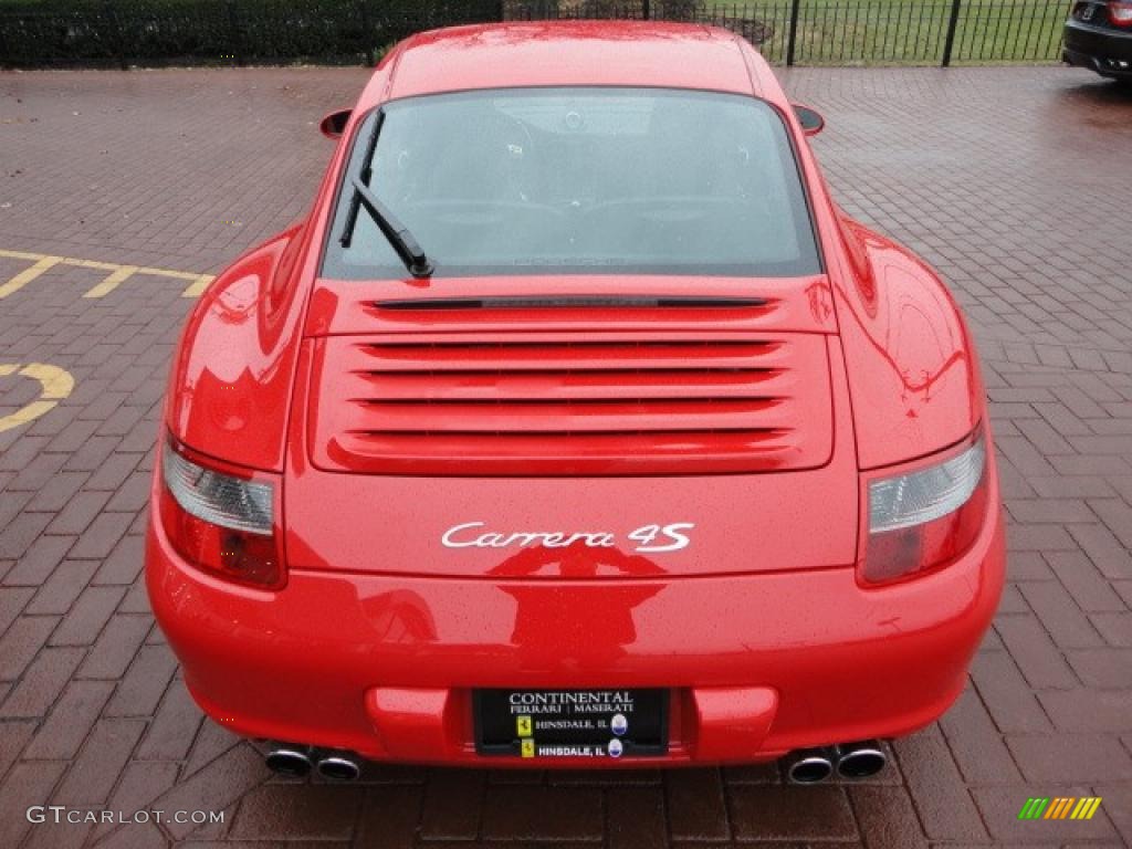 2008 911 Carrera 4S Coupe - Guards Red / Black photo #12