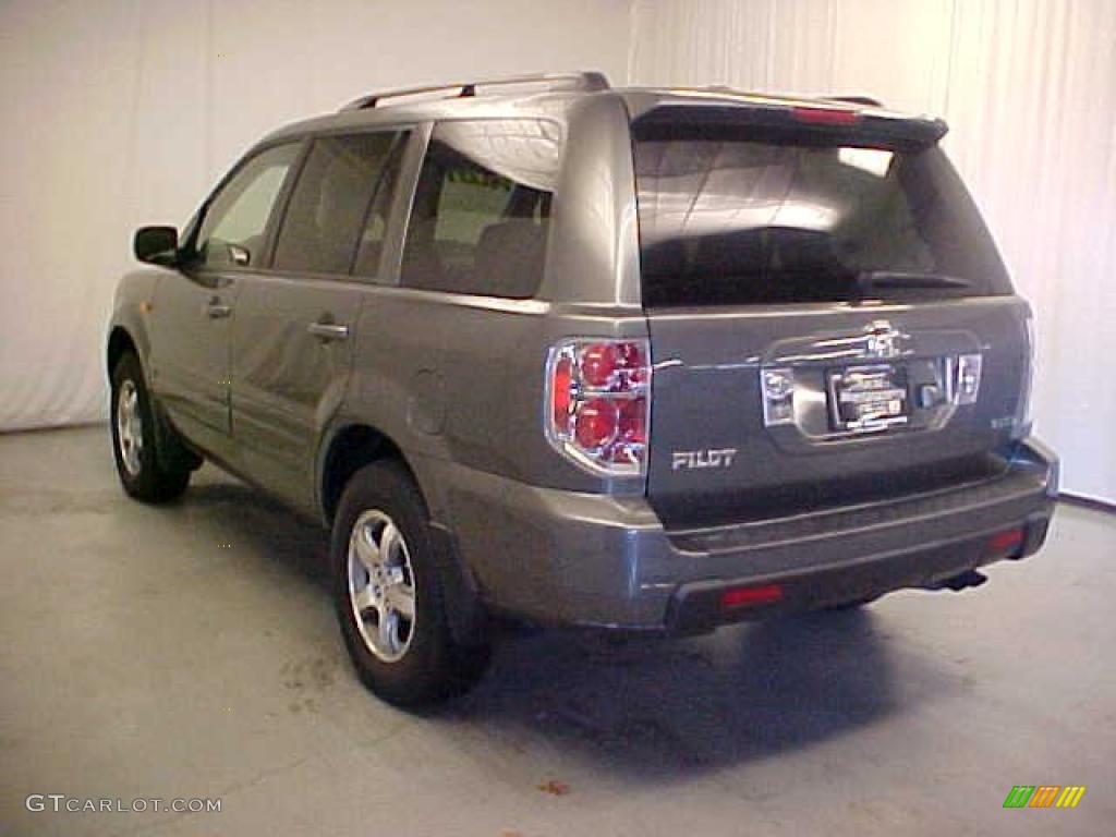 2008 Pilot EX-L 4WD - Steel Blue Metallic / Gray photo #13